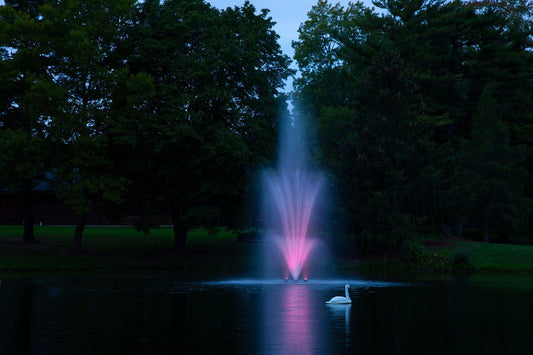 Scott Pond Fountains with Lights